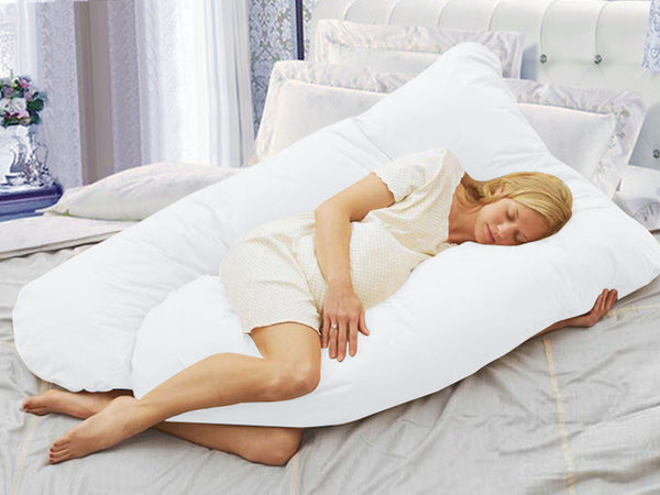 Pregnancy Maternity Pillow Support U-Shape - WHITE (0.023m3 - 3.35kg)