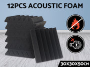 Acoustic Foam Sound Absorbent 30x30CM 12PCs