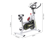 Home Gym Exercycle Fitness Bike - WHITE