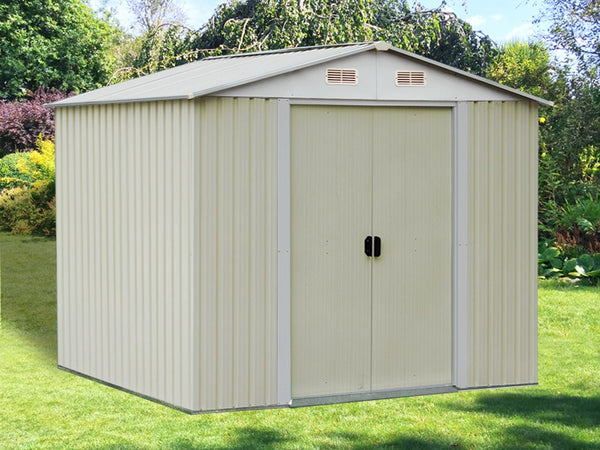 Garden Shed 2.0M x 2.6M x 2.1M Beige