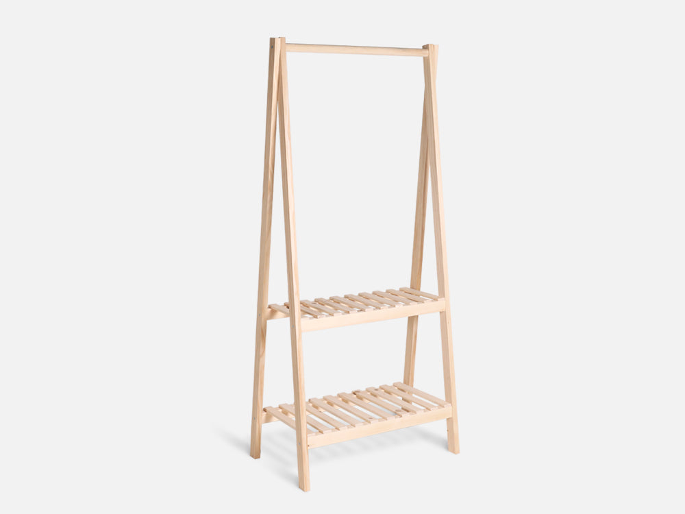 PEIPUS Wooden Clothes Rack - OAK