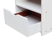 KNOX Bedside Table Nightstand - WHITE