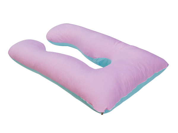 Pregnancy Maternity U-Shape Pillow - PINK + BLUE (0.023m3 - 3.3kg)