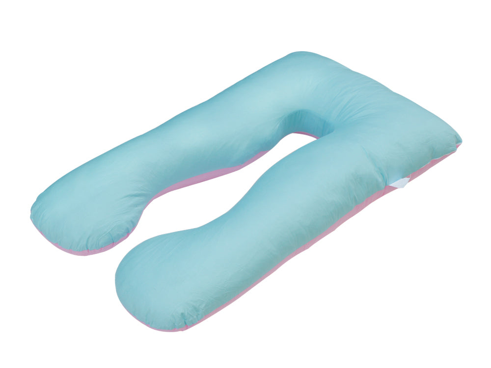 Pregnancy Maternity U-Shape Pillow - PINK + BLUE (0.023m3 - 3.3kg)