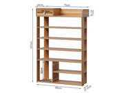 TEKAPO 7 Tiers Shoe Rack Organiser Shelf - MAPLE