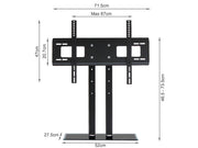 TV Stand With Glass Base Height Adjustable 32-70" (0.022m3 - 9kg)