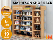 MATHESON 6 Tier Shoe Rack Shoe Storage Shelf