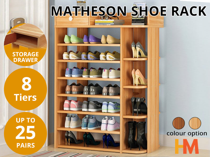 MATHESON 8 Tier Shoe Rack Shoe Storage Shelf