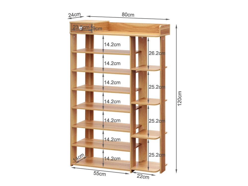 MATHESON 8 Tier Shoe Rack Shoe Storage Shelf