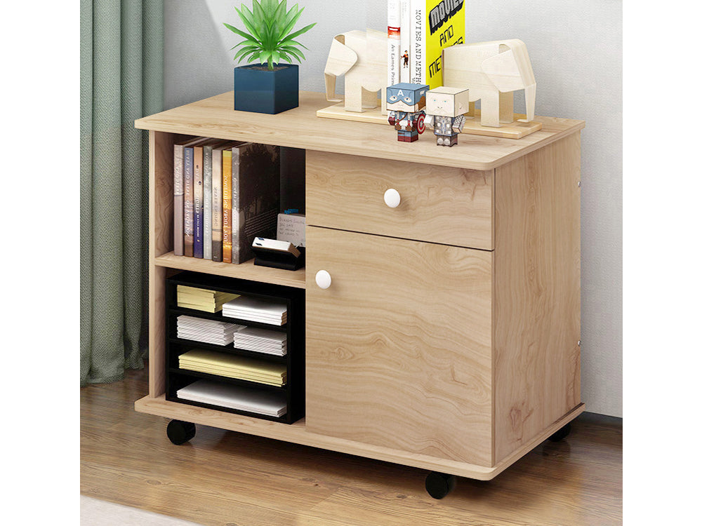 MALIGNE Storage Shelf Office Cabinet on Wheels