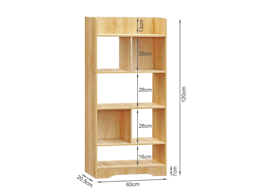 PEYTO 5 Tiers Bookshelf Display Storage Shelf