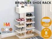 BRUNNER 5 Tier Shoe Rack Organiser Storage Shelf