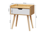 TOMI Bedside Table Nightstand - OAK