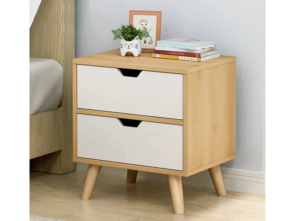 LOY Bedside Table Nightstand - MAPLE