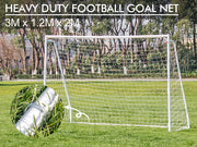 3M x 2M Football Soccer Goal with Net