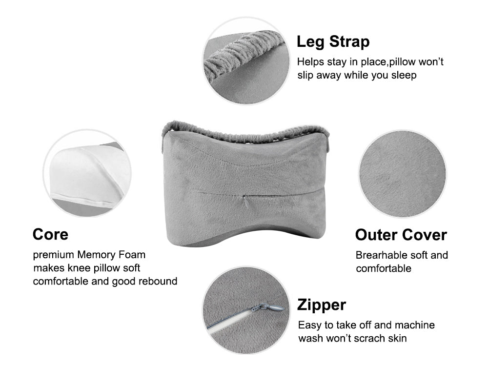 Knee Pillow Memory Foam Pregnancy Support Cushion