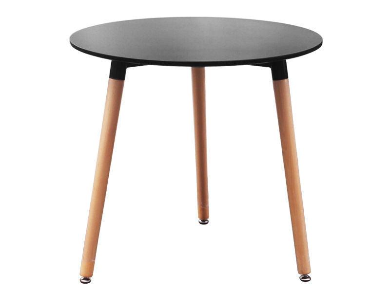 FINLEY Dining Table Round 80x76cm BLACK