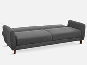 MUNICH 3-Seater Sofa Bed DARK GREY