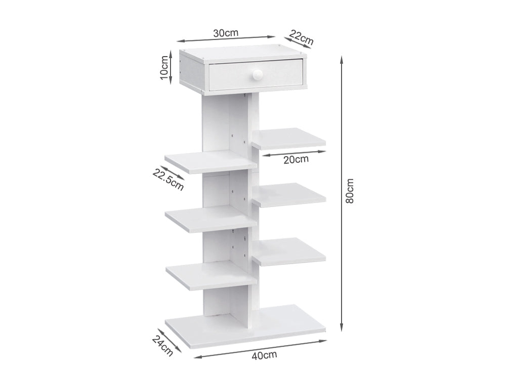 BRUNNER 5 Tier Shoe Rack Organiser Storage Shelf