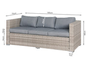 CEBU Rattan Outdoor Sofa Set 4PCS - BEIGE