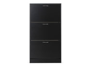 ANAU 3 Drawer Shoe Cabinet Storage Rack - BLACK