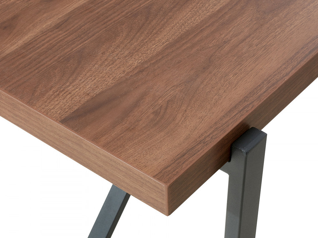 LIRON Dining Table Rectangle 180x90cm - WALNUT