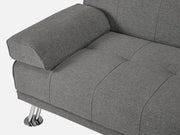 VENICE 3 Seater Sofa bed with Cup Holders - DARK GREY