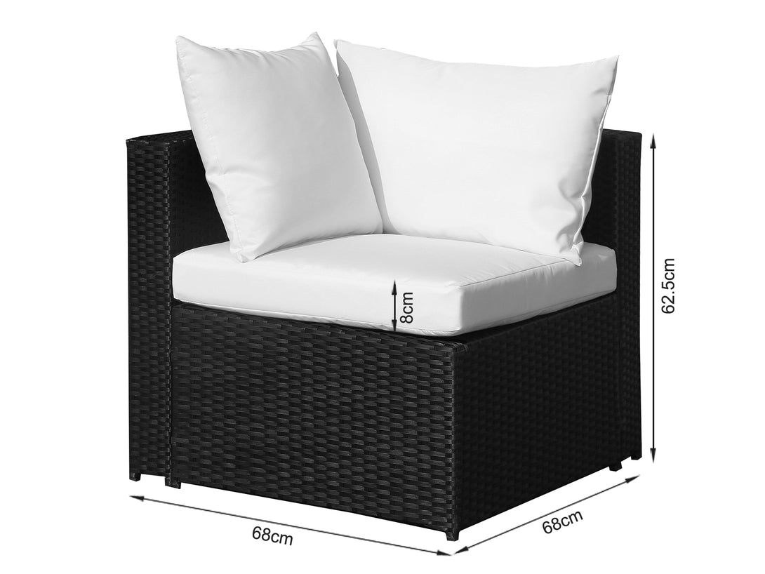 VERONA Rattan Outdoor Sofa Set 7PCS - WHITE