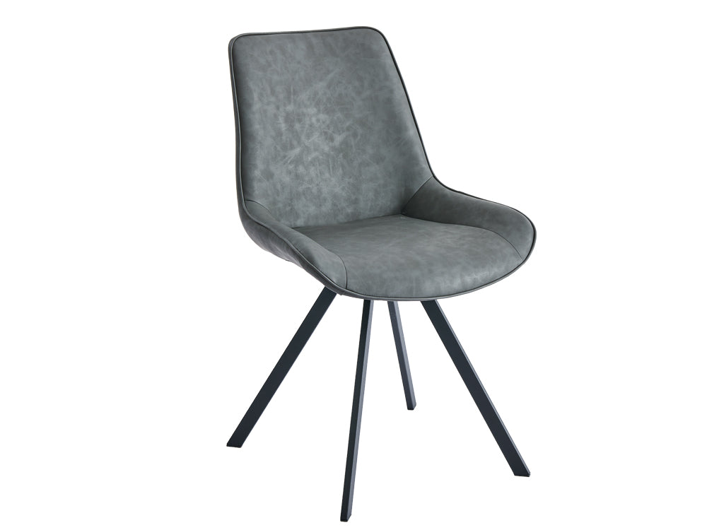 CECILIA 4PCS Dining Chair - DARK GREY