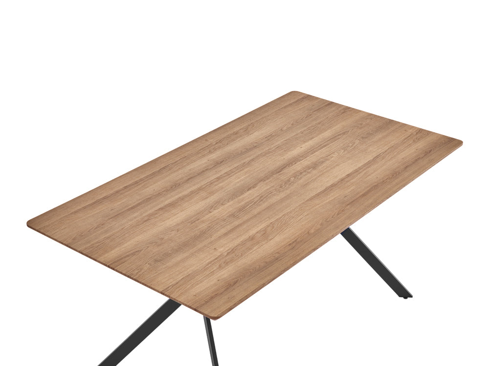 CLAUDE Dining Table Rectangle 160x90cm - WALNUT