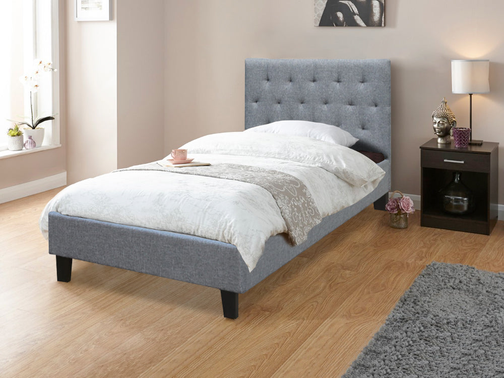 BLANE King Single Bed Frame - GREY