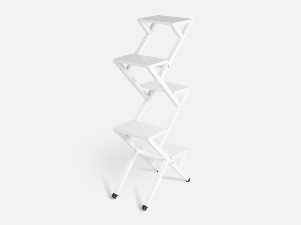 CRANE 5 Tier Plant Stand - WHITE