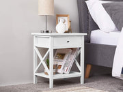 GAVIN Wooden Bedside Table Nightstand with Drawer