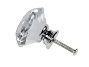 10 x Cabinet Knob Drawer Knobs Handle - Crystal Glass