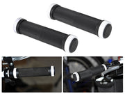 Dual Lock on Bicycle Bike Handlebar Grips 2PCS - WHITE