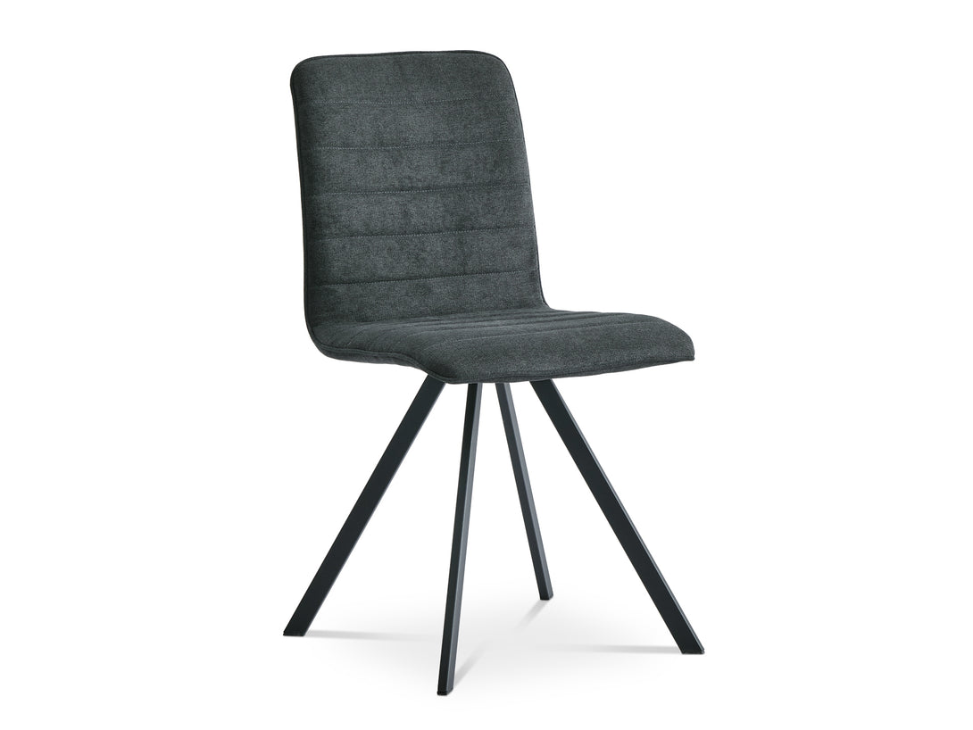 NOELLE 4PCS Upholstered Dining Chair - DARK GREY