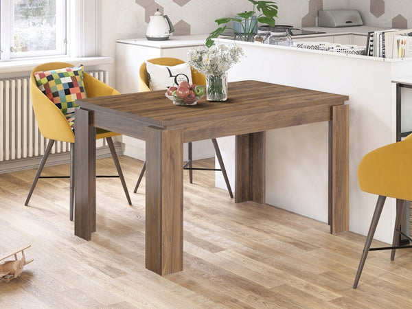 AZAR Dining Table Rectangle 120 x 80cm - WALNUT