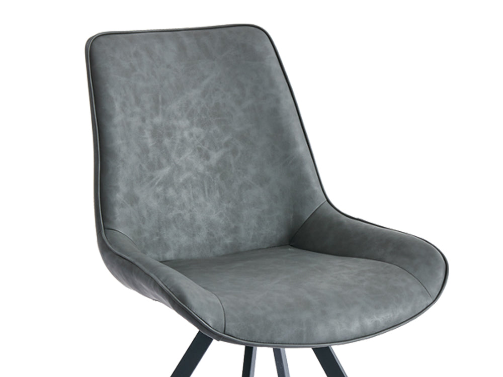 CECILIA 4PCS Dining Chair - DARK GREY