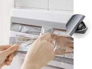 Kitchen Tool 3-in-1 Paper Towel Foil Cling Wrap Dispenser Cutter