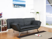 BetaLife 3-Seater PU Sofa bed with Folding Armrests