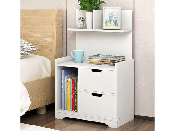 FINN Bedside Table Nightstand - WHITE