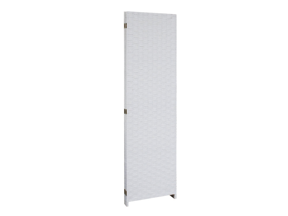 SEFTON 1.8M Rattan Room Divider Screen 4 Panels - WHITE