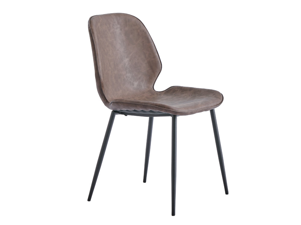 SLOANE 4PCS Dining Chair - BROWN