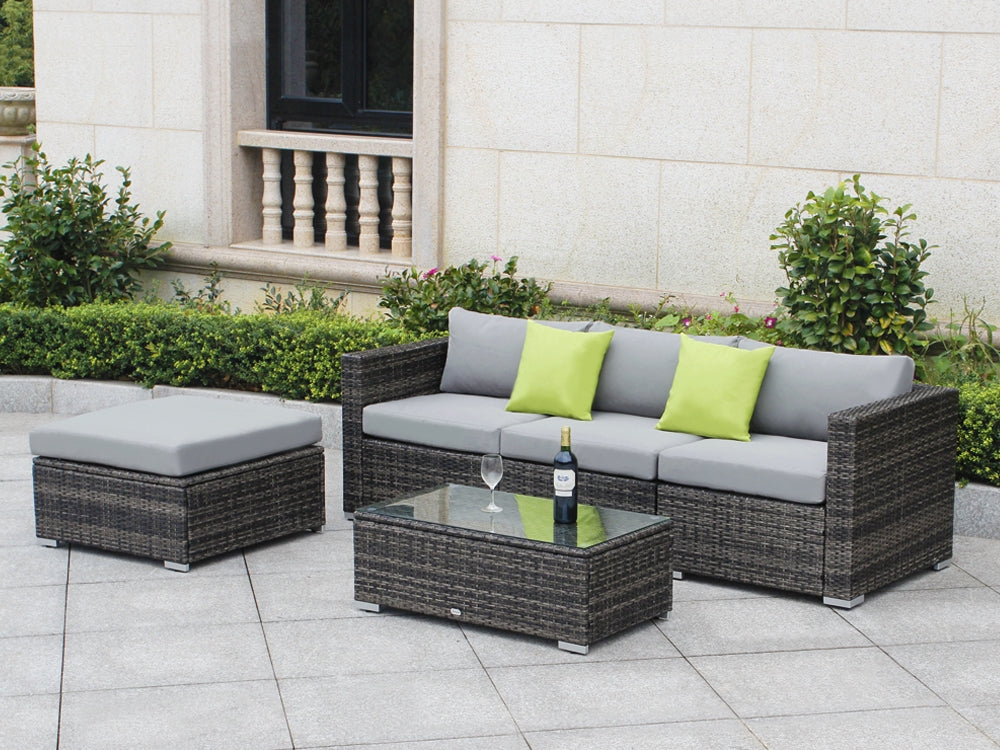 CURACAO Rattan Outdoor Furniture Sofa Set 5PCS