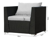 MOOREA Rattan Outdoor Sofa Set 4PCS