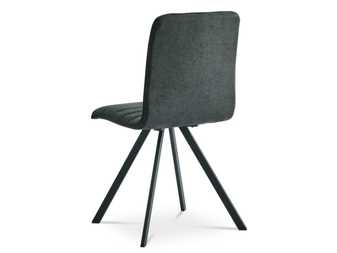 NOELLE 4PCS Upholstered Dining Chair - DARK GREY