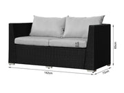 MOOREA Rattan Outdoor Sofa Set 4PCS