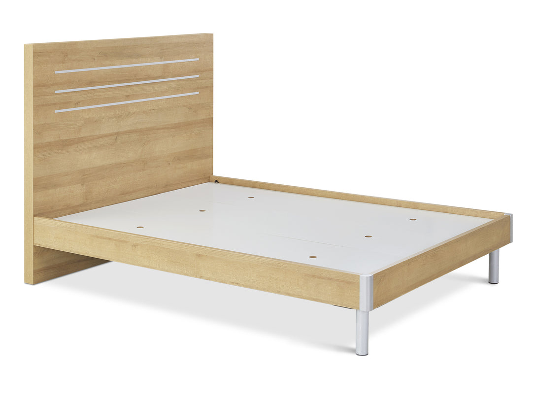 MAKALU Double Wooden Bed Frame - OAK