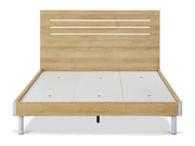 MAKALU King Wooden Bed Frame - OAK
