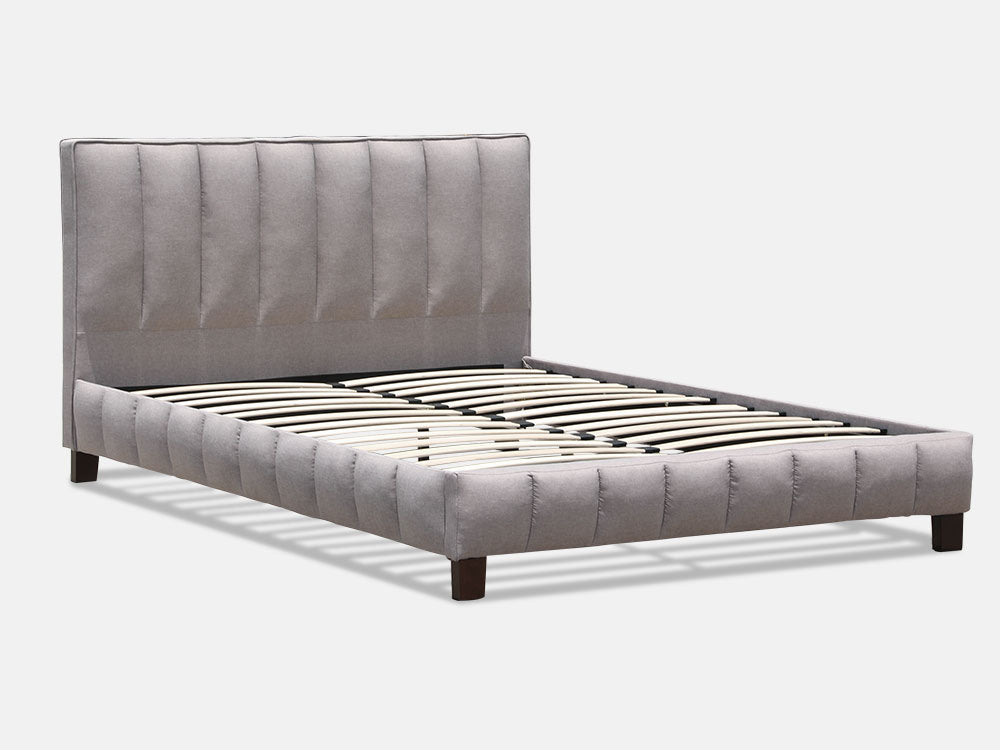 EIGER Queen Bed Frame - LIGHT GREY